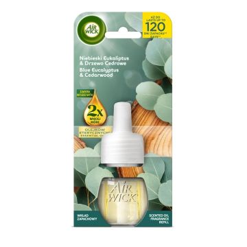 Air Wick Cedarwood & Eucalyptus Пълнител за електрически ароматизатор х19 мл