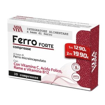 Ferro Forte при анемия, умора и ниски нива на желязо 15 mg х30 таблетки SanaVita