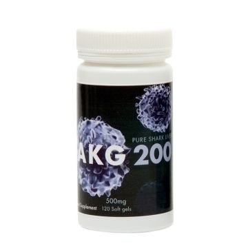 AKG 200 Масло от черен дроб на Акула 500 mg х120 софтгел капсули Marine Healthfoods