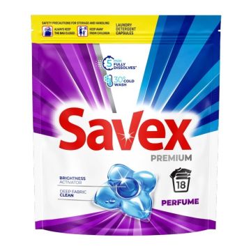 Savex Premium Caps Perfume Капсули за пране x18 броя
