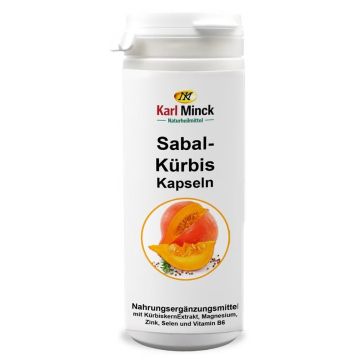 Sabal-Kürbis Сао Палмето с тиквени семена, витамини и минерали х100 капсули Karl Minck