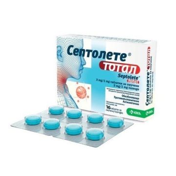 Септолете тотал х16 таблетки за смучене KRKA