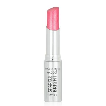 Golden Rose Mood Sparkle Bright Червило за устни с микроперлени частици, 153 Pink Glitz