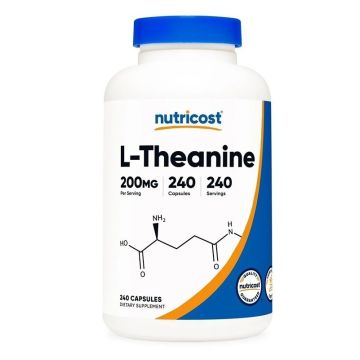 L-Теанин 200 mg х240 капсули Nutricost