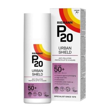 Riemann P20 Urban Shield Слънцезащитен крем за лице, SPF50+ x50 мл