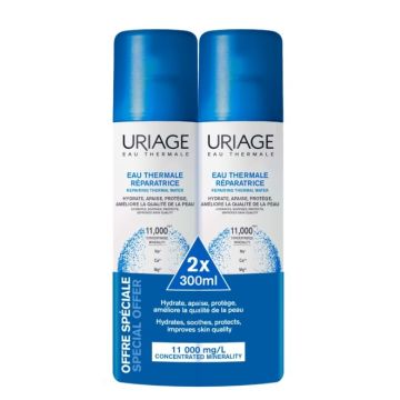 Uriage Eau Thermale Промо комплект Хидратираща и успокояваща термална вода 2x300 мл