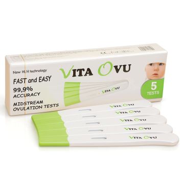 Vita Ovu Струйни тестове за овулация x5 писалки, VitaCheck