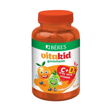 VitaKid Vitamin C+D3 за имунитет х90 желирани таблетки Beres