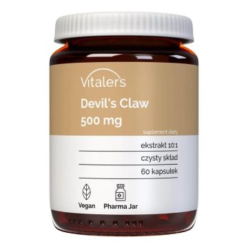 Дяволски нокът (корен) за ставите и опорно-двигателния апарат 500 mg x60 капсули Vitaler's