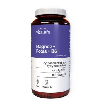 Магнезий и Калий с витамин B6 х120 капсули Vitaler's