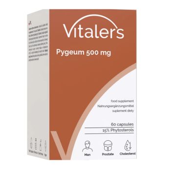 Пигеум (Африканска череша) за простата и уринарен тракт 500 mg x60 капсули Vitaler's