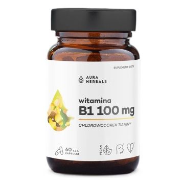 Витамин B1 100 mg х60 капсули Aura Herbals
