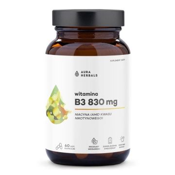 Витамин B3 (Ниацин) 415 mg х60 капсули Aura Herbals