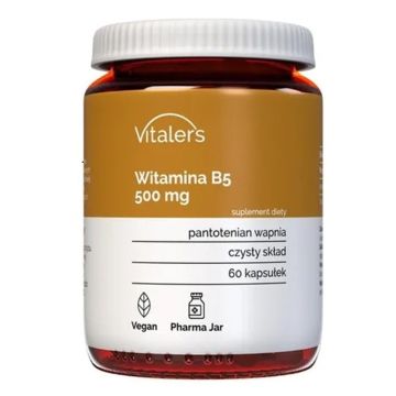 Витамин B5 500 mg х60 капсули Vitaler's