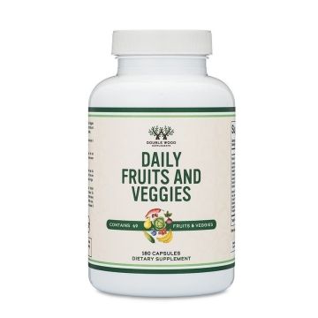 Daily Fruits and Veggies Витаминен бустер х180 капсули Double Wood