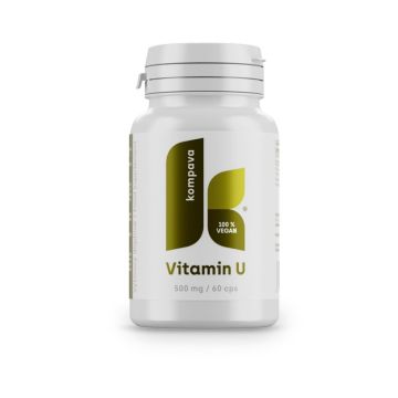 Витамин U (метилметионин) за стомашната лигавица 500 mg х60 капсули Kompava