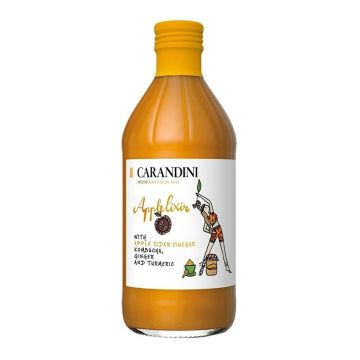 Applelixir Ябълков оцет с комбуча, джинджифил и куркума х500 мл Carandini